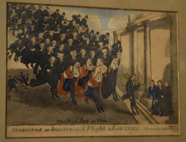 Two 19th Century caricature engravings - The First Day Of Term!, 20cm x 31cm and The Union Club, - Image 2 of 3