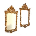 Pair of reproduction decorative gilt framed wall mirrors Condition: