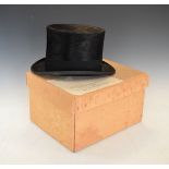 Vintage Lock & Co black mohair top hat Condition: