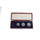 Coins - Victorian part Maundy set 1900, missing the penny, in original case of issue Condition: