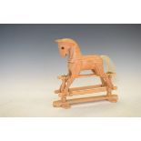 Wooden model of a vintage rocking horse Condition: