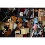 Large collection of various vintage dolls house furniture Condition: