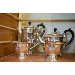 Silver plated four piece tea set Condition:
