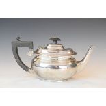 George V silver teapot, Birmingham 1915, 11.5oz approx gross Condition: