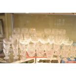 Suite of Waterford cut crystal table glass Condition: