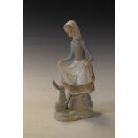 Lladro figure - Farm Girl With Rabbit Condition: