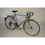 Motobecane steel framed touring cycle fitted mud and rear seat carrier, seat tube 57cm centre to top