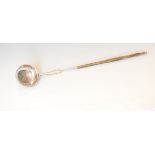 George III Scottish Provincial silver toddy ladle, maker Edward Livingstone of Dundee, having a