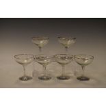 Set of six Babycham glasses Condition: