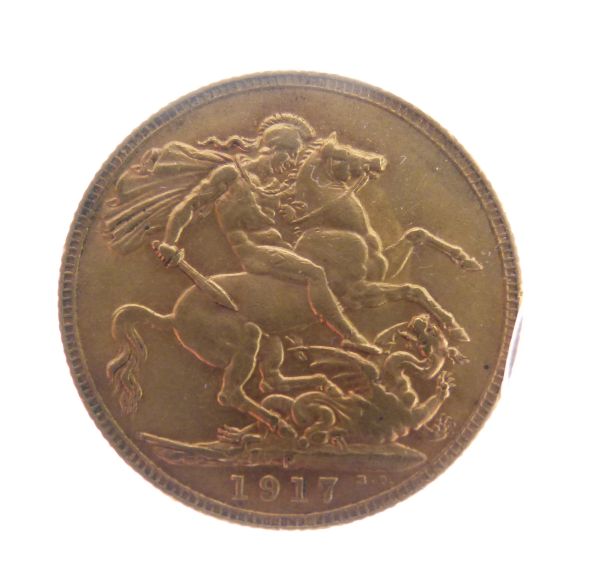 Gold Coin - George V sovereign, 1917 Condition: