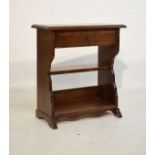 Mahogany hall table fitted two shelves below Condition: