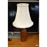 1960's period teak bottle form table lamp Condition: