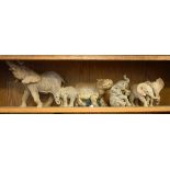 Collection of Tuskers and other wildlife figures Condition: