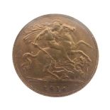 Gold Coin - George V half sovereign, 1914 Condition: