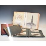 Various postcards - Album of albumen photographs etc Condition: