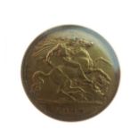 Gold Coin - Edward VII half sovereign, 1905 Condition: