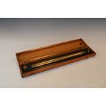 Vintage brass rolling rule by W.H. Harling of London, cased Condition: