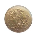 Gold Coin - George V sovereign, 1911 Condition: