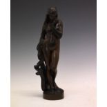 Alexandre Falguiére (French 1831-1900) - Bronze figure - La Cigale, signed and with the mark of