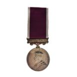 George V Army Long Service And Good Conduct Medal with India bar awarded to S. Sgt W.S. Tiller,