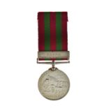 Afghanistan Medal with Kubul bar awarded to Gunner Peer Box, No.4 Mountain Battery Condition: Please