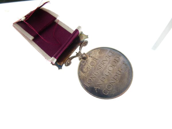 George V Army Long Service And Good Conduct Medal with India bar awarded to S. Sgt W.S. Tiller, - Image 3 of 7