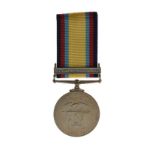 Gulf Medal with 16 Jan To 28 Feb 1991 bar awarded to 24714406 Private G.J. Dickinson, R.A.O.C.