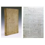 Sussex Historical Interest - 19th Century vellum bound Hastings Rape Land and Assessed Taxes