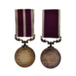 George V pair comprising: Army Meritorious Service Medal awarded to S. 350 A.W.O. R.C. Ellsworth A.