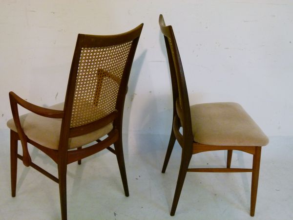 Modern Design - Danish teak nine piece dining suite comprising: eight chairs by Koefoeds Hornslet, - Image 7 of 9