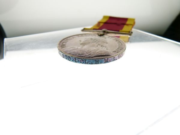 China War Medal awarded to St Day H.M.S. Goliath Condition: Please see extra images and TELEPHONE - Image 5 of 8