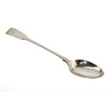 George III silver Fiddle pattern basting or gravy spoon, makers William Eley & William Fearn, London
