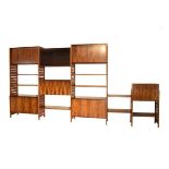 Modern Design - Robert Heal for Staples - Ladderax modular shelving system in rosewood and teak