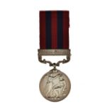 India General Service Medal with Burma 1887-89 bar awarded to 894 Sepoy Thakur Ram Pymmana, Military