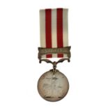 Indian Mutiny Medal with Lucknow awarded to Evan Morgan, 3rd Battalion Rifle Brigade Condition: