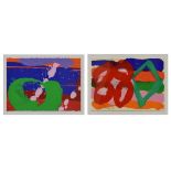 Albert Irvin (1922-2015) - Pair of silkscreens - Abstract studies, one signed and dated '01, 15cm