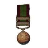 India Medal with Tirah 1897-8 and Punjab Frontier 1897-8 bars awarded to 6240 Bombardier S.