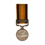 Zulu And Basuto War Medal with 1879 bar awarded to 3179 Gunner J. Futter, 6th Brigade R.A.