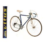 Vitus Duralinox bonded aluminium framed racing cycle in blue, fitted Stronglight chain set,