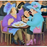 Beryl Cook (1926-2008) - Signed limited edition print - Ladies Who Lunch, No.197/650, published by