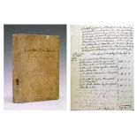 Sussex Historical Interest - 18th Century vellum bound treasurer's accounts book for the Laughton