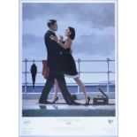 Jack Vettriano (b.1951) - Lets Dance III, signed poster print for The Ballroom Spy, an exhibition of