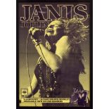 Janis Joplin - Original UK advertising poster for the 1975 compilation album Janis, 71cm x 46.5cm,