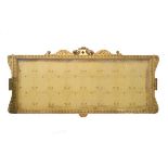 19th Century gilt gesso framed wall mounted cabinet frame for the display of porcelain plates,