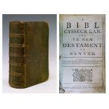 Books - 18th Century Welsh Bible, Y Bibl Cyssegr Lan, Sef, Yr Hen, Destament A'r Newydd, printed