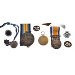 Medals - World War I pair comprising: 1914-1918 War Medal and Victory Medal awarded to 96257 Private