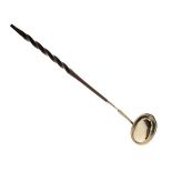 George III silver toddy ladle having a typical twist handle, London 1798 Condition: