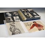 Postcards - An album of entertainment related cards, some signed together with a small quantity of