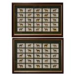 Cigarette Cards - Player's Derby And Grand National Winners, framed and glazed Condition: