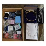 Large quantity of various silver, white metal and other jewellery Condition: